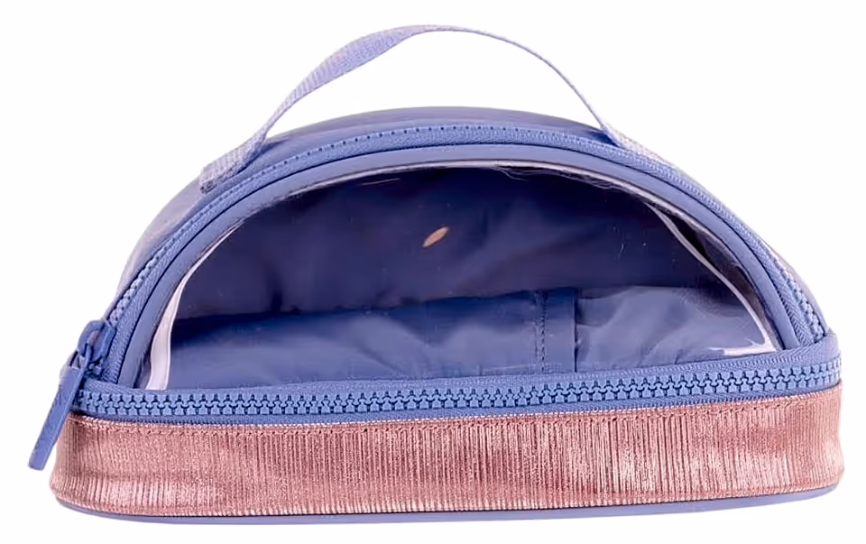 Kaukko Magic Dreams Crescent Kalem Çantası - Leather Floral Blue