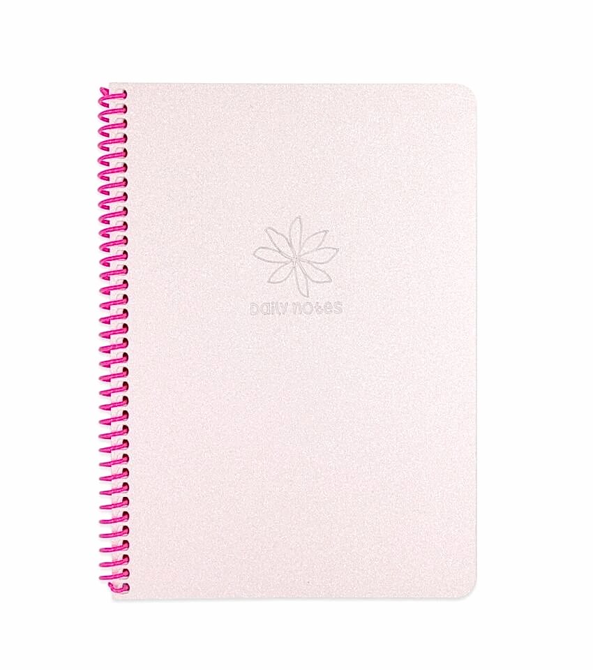 Keskin Glitter 80 Yaprak Çizgili Spiralli Defter A4