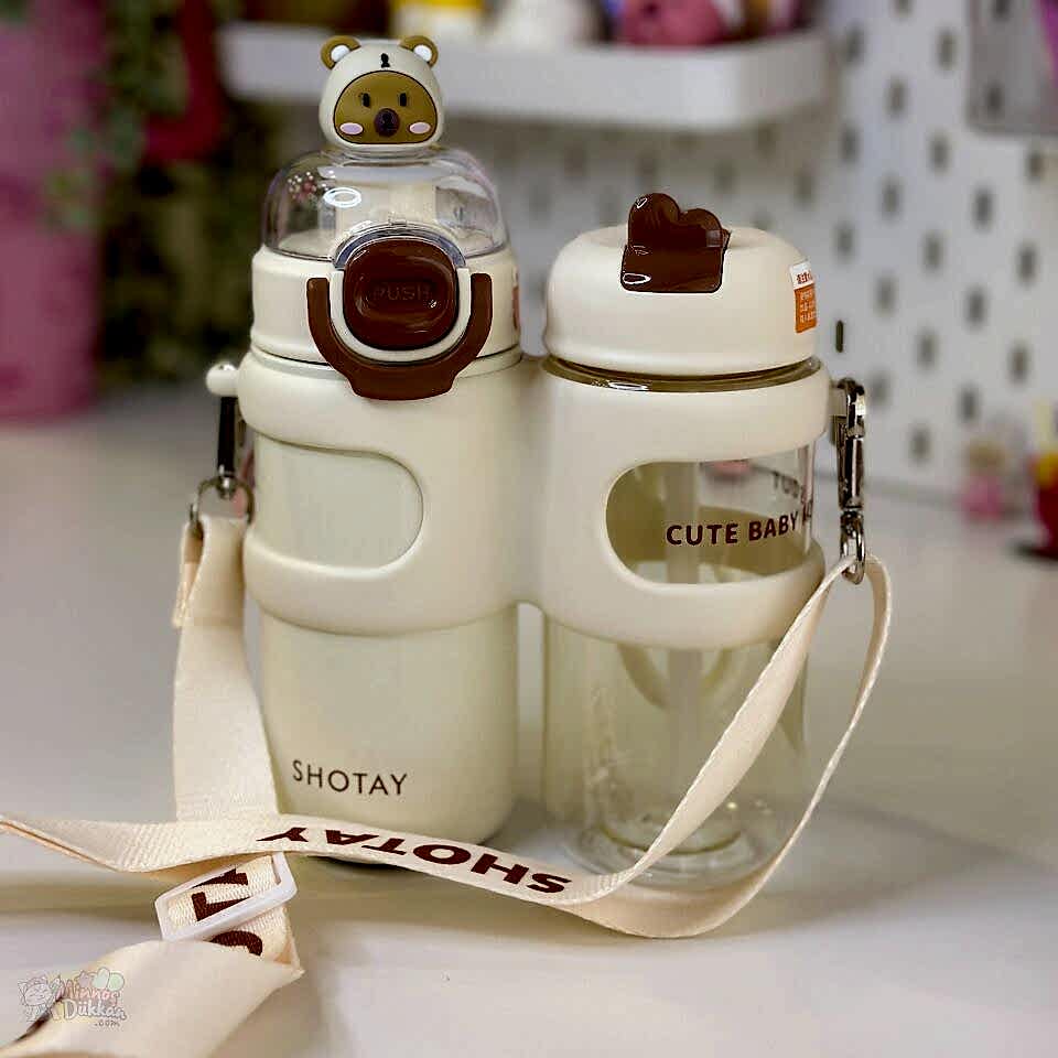 Shotay Enjoy İkili Matara 330 Ml 316 Çelik 450 Ml Tritan