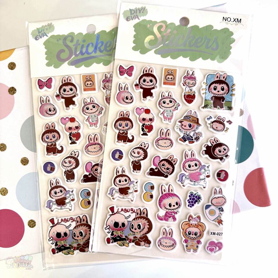 Labubu Eva Sticker Seti