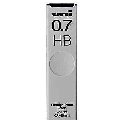 Uni Smudge Proof Profesyonel Uç 0.7 HB 40lı Min