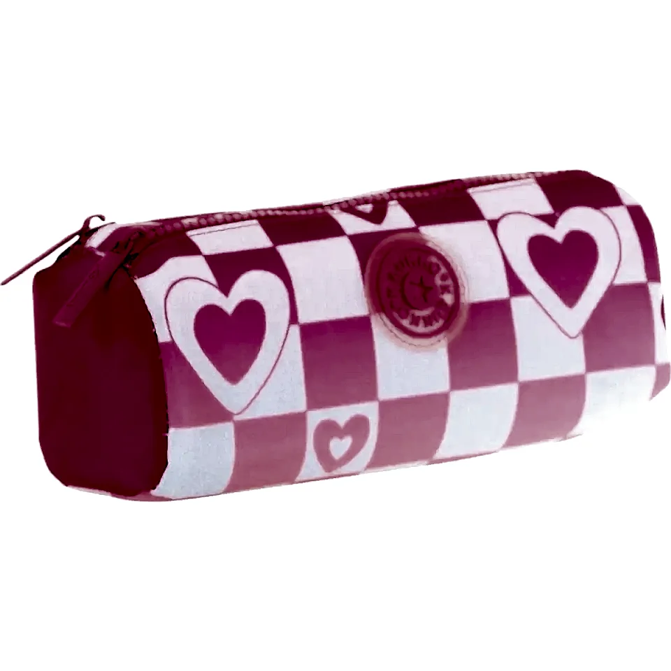 Kaukko Nature Soft  Dual Kalem Çantası - Pink Blue