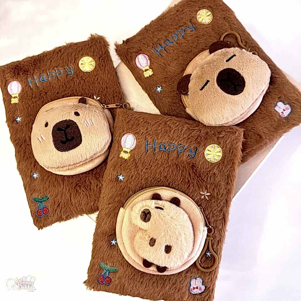 Happy Capybara Cüzdanlı Hatıra Defteri A5