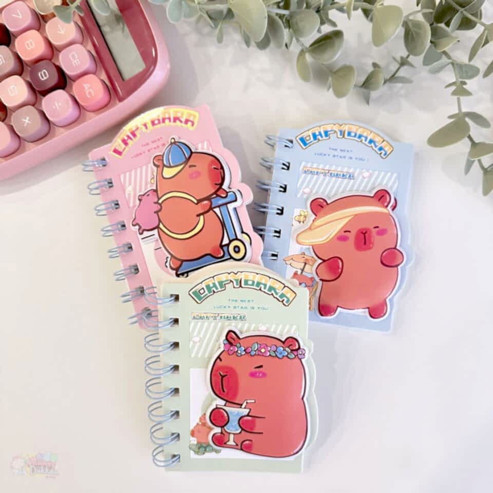 Kabartmalı Capybara Not Defteri