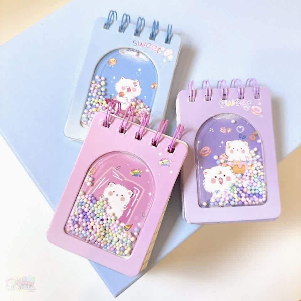 Sweet Cat Boncuklu Telli Not Defteri