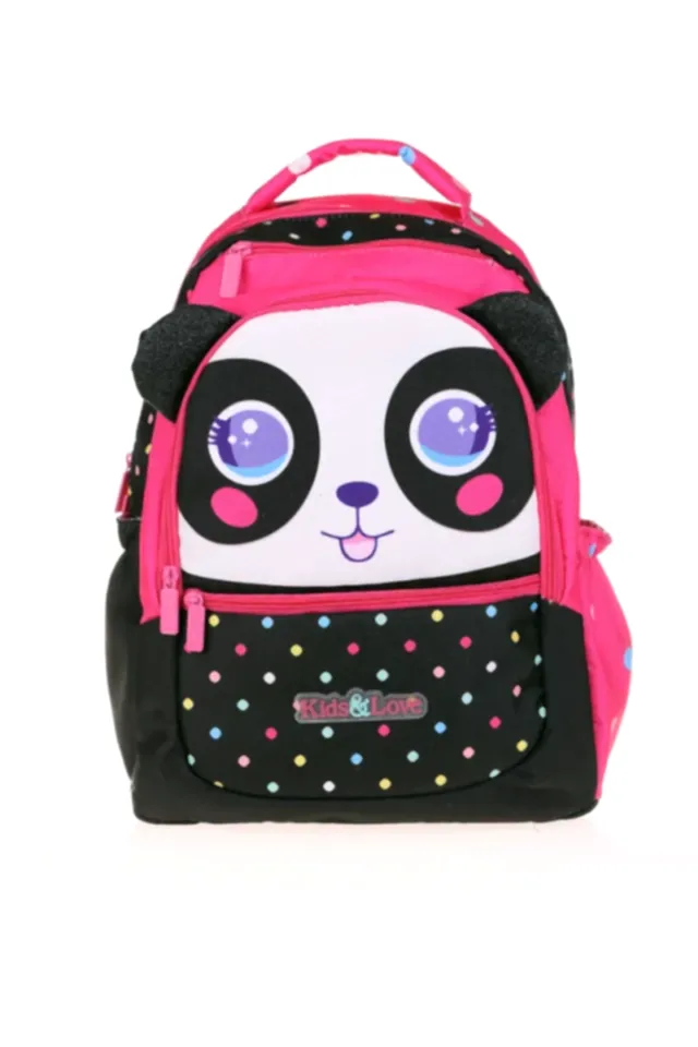 Kaukko Kids Love Sırt Çantası - Cute Face Panda
