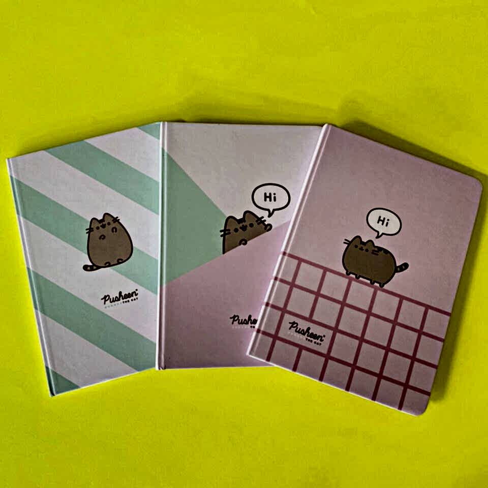 Pusheen 80 Yaprak Sert Kapaklı Ciltli Defter A5