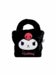 Kuromi Peluş El Çantası Siyah