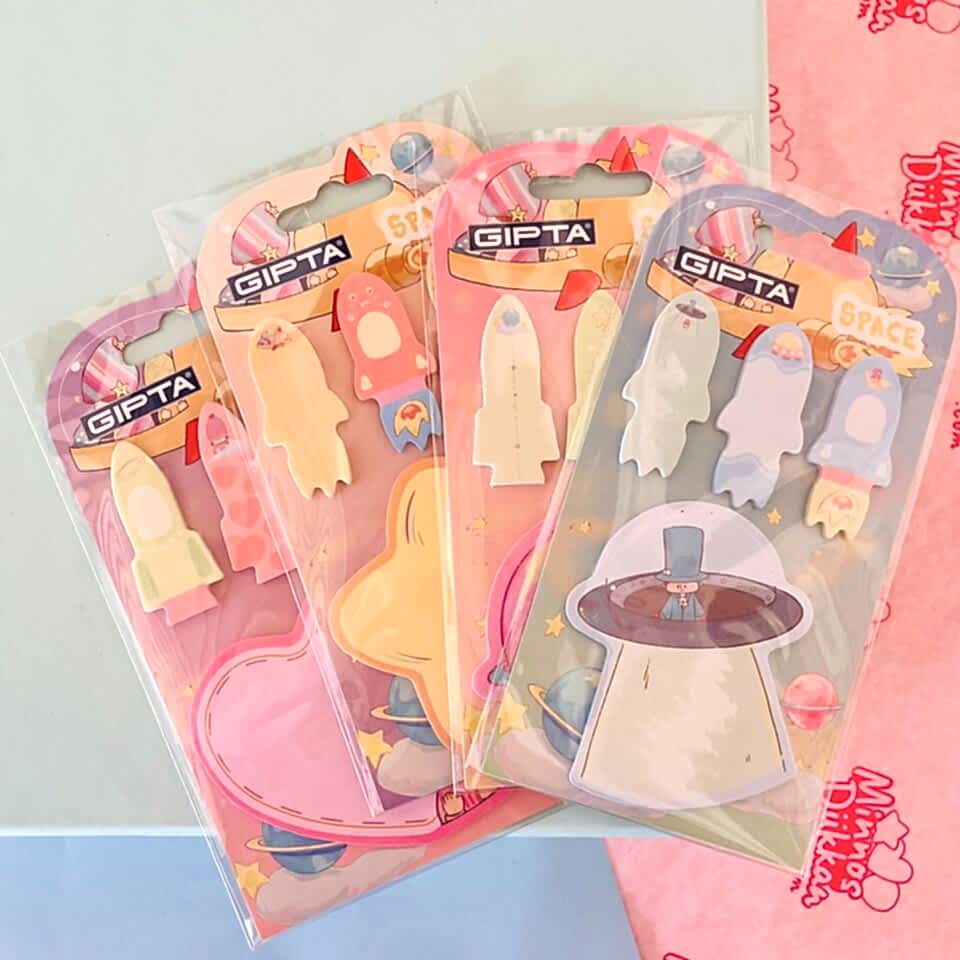 Gıpta Space - Yapışkanlı Not Kağıdı Seti