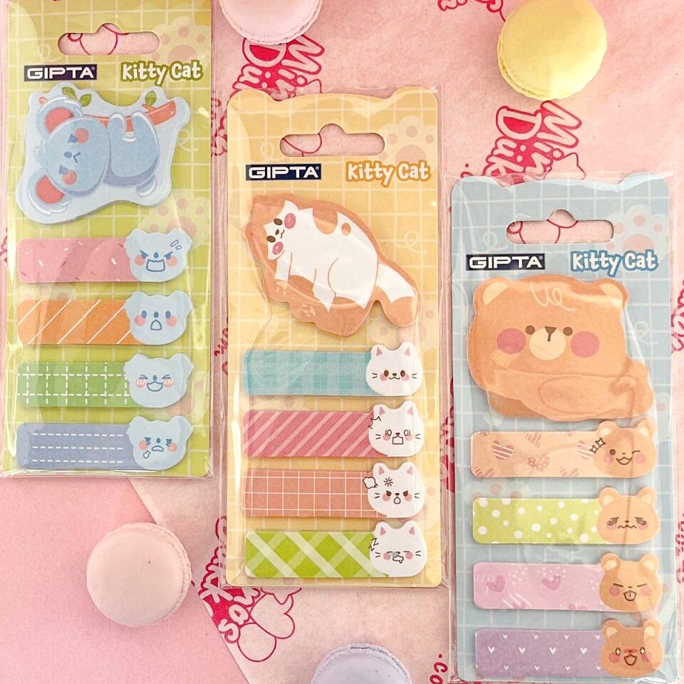 Gıpta Kitty Cat - Yapışkanlı Not Kağıdı Seti