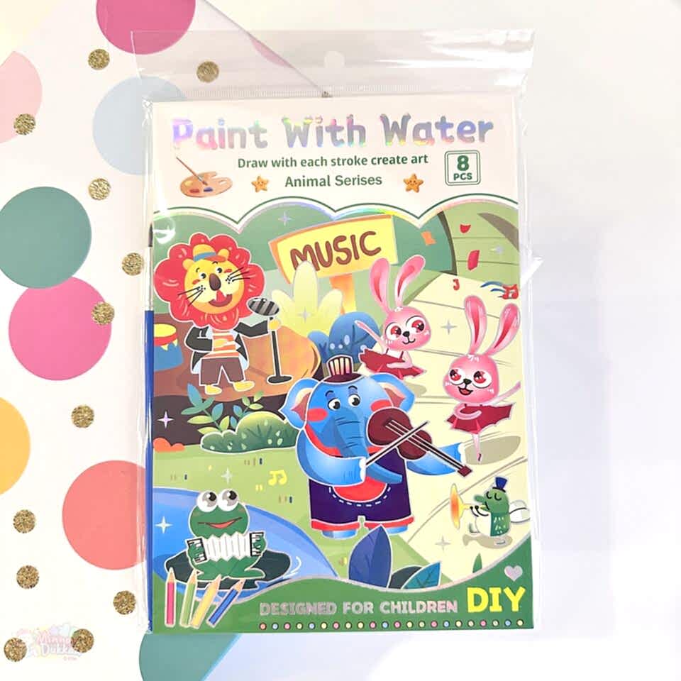 Hayvanlar Sulu Boya Defteri Geniş