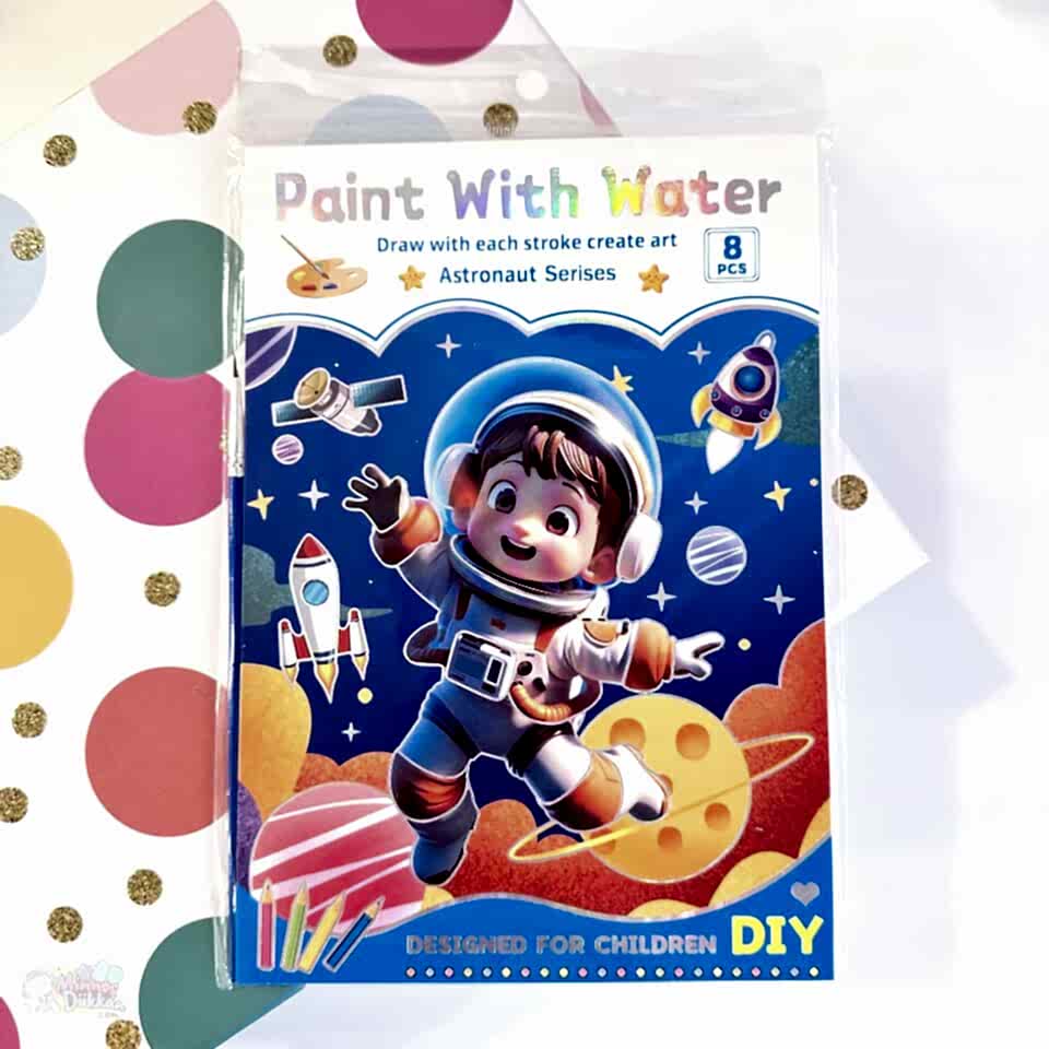 Astronot Sulu Boya Defteri Geniş