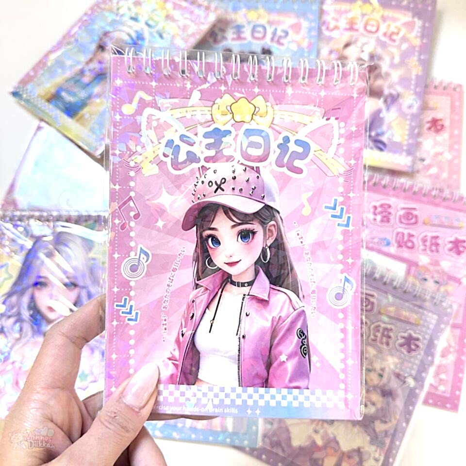 Sweet Stickerlı Kareli Defter