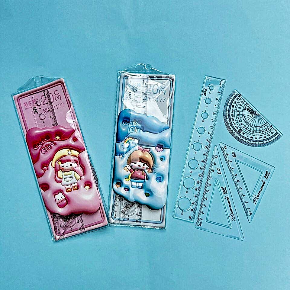 Cute Girl Cetvel Seti