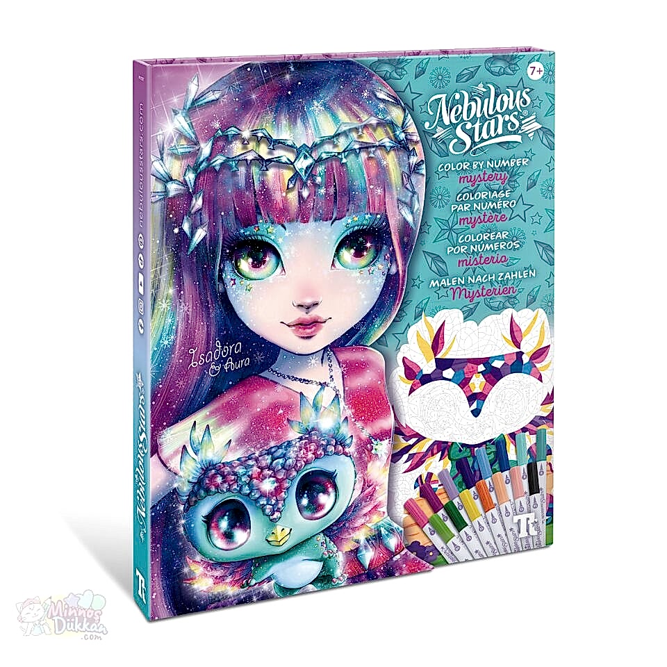 Nebulous Stars Color By Number Set Isadora