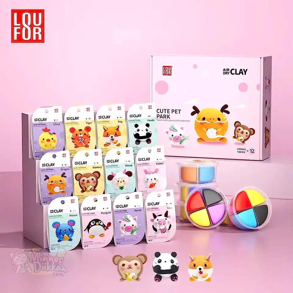 Air Clay Proje Hamuru 4 Renk - Cute Pet Park