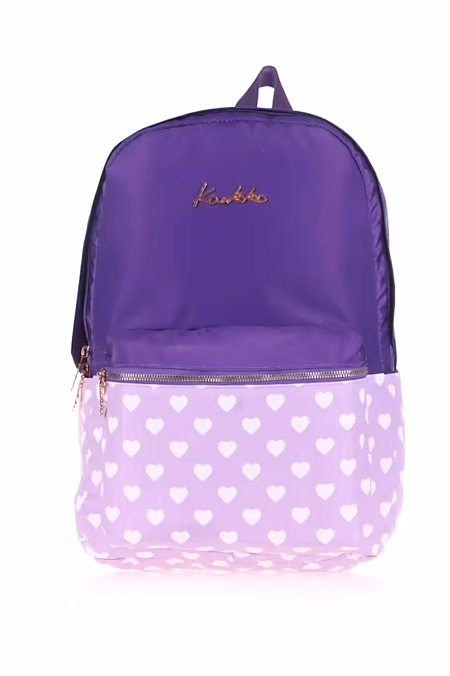 Kaukko Soft Floral Sırt Çantası - Purple