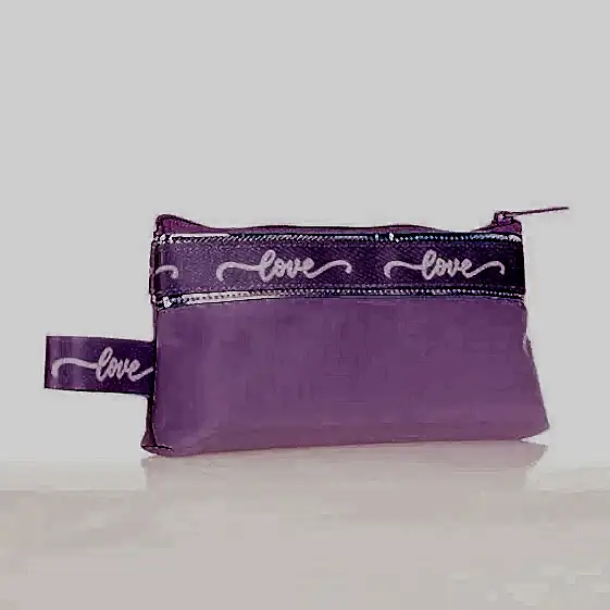 Kaukko Mirror Baggy Kalem Çantası - Lila