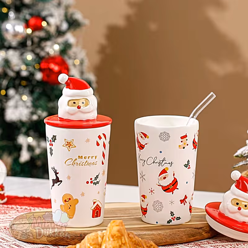 New Year Snowman Exclusive Porselen Kupa Bardak