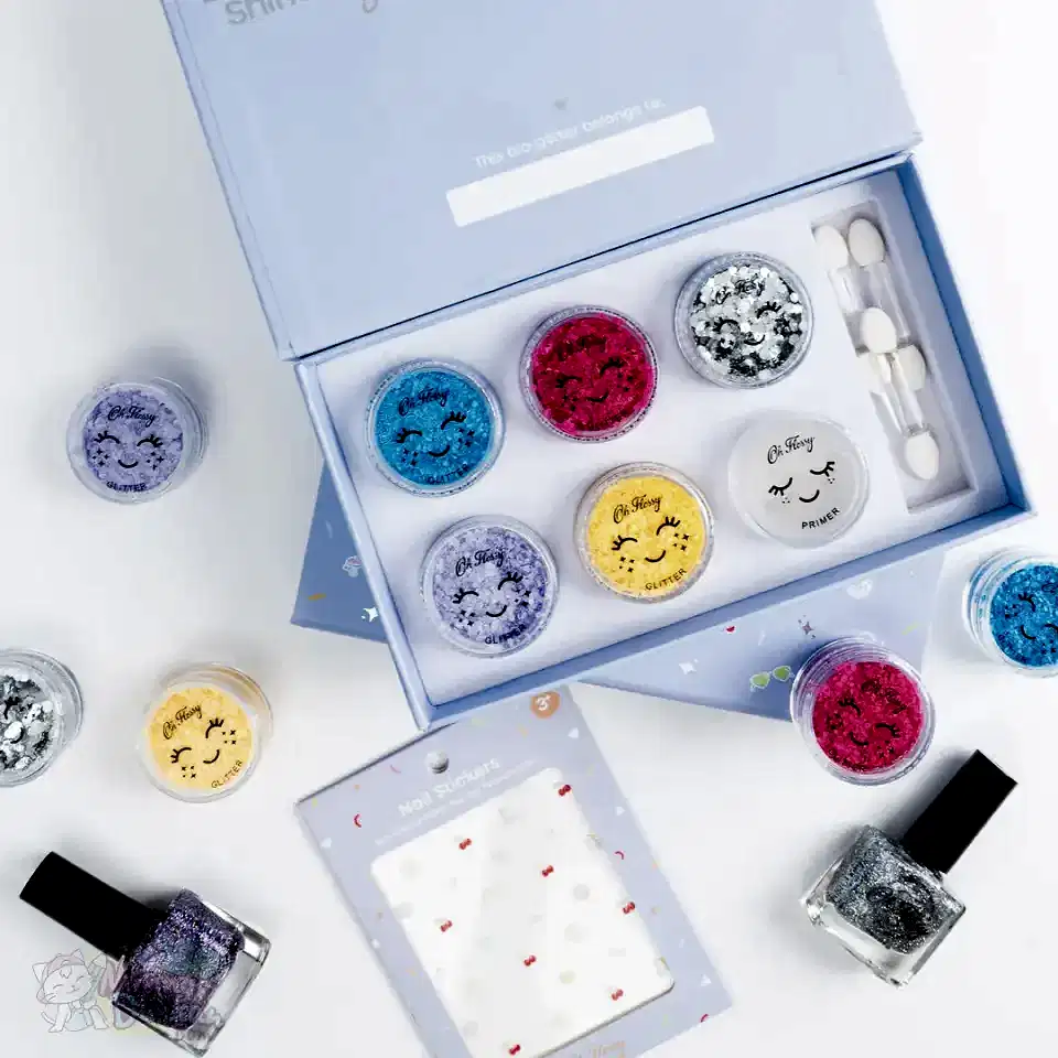 Oh Flossy Çocuk Doğal Yüz Boyama Seti - Glitter