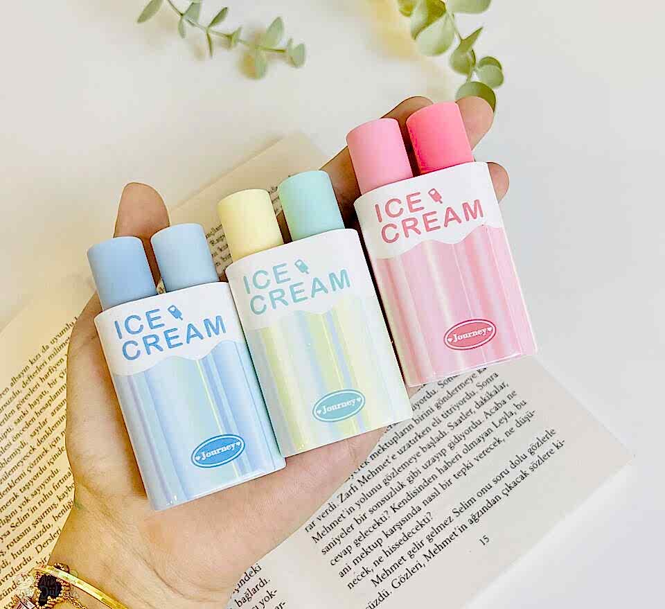 Ice Cream 2li Fosforlu Kalem - Karışık Renkler