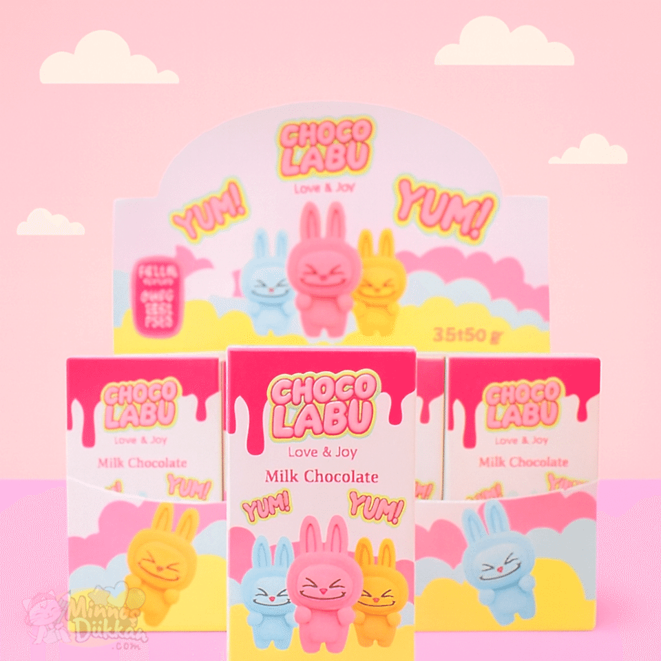 Choco Labubu Sürpriz Çikolata Pembe Paket 35 gr