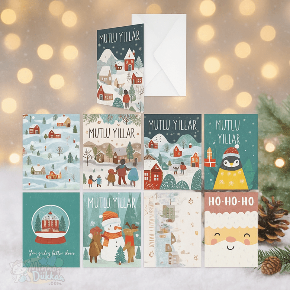 Yılbaşı Zarflı Kartpostal