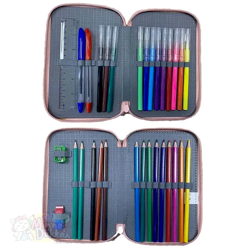 Sazio Girl Power İki Katlı İçi Dolu Kalemkutu