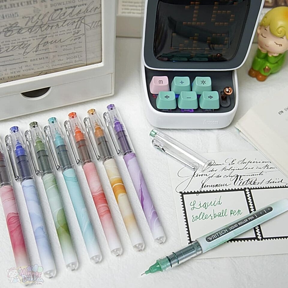 Writech Liquid Ink Roller Kalem - Burgundy