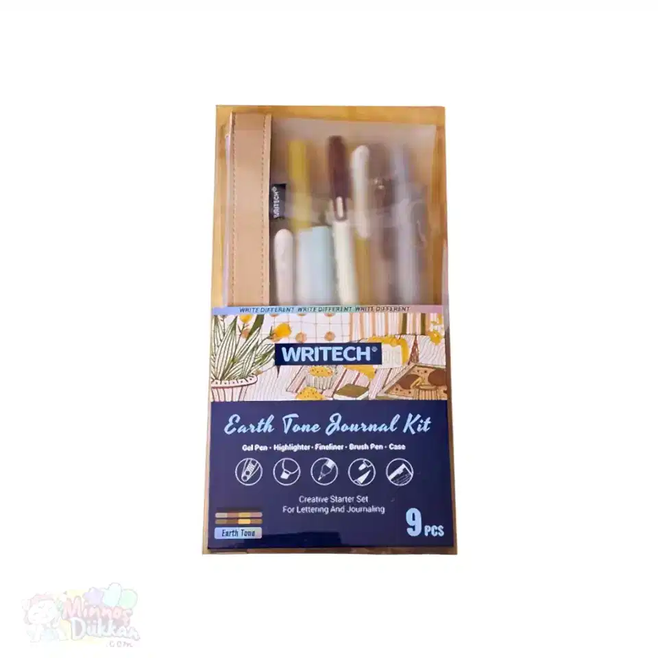 Writech Journaling Set 9 Renk Kalem Set - Earth Tone