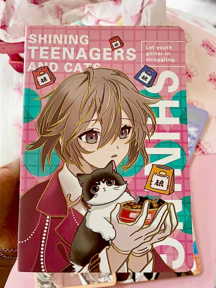 Anime Girl Çizgili Defter