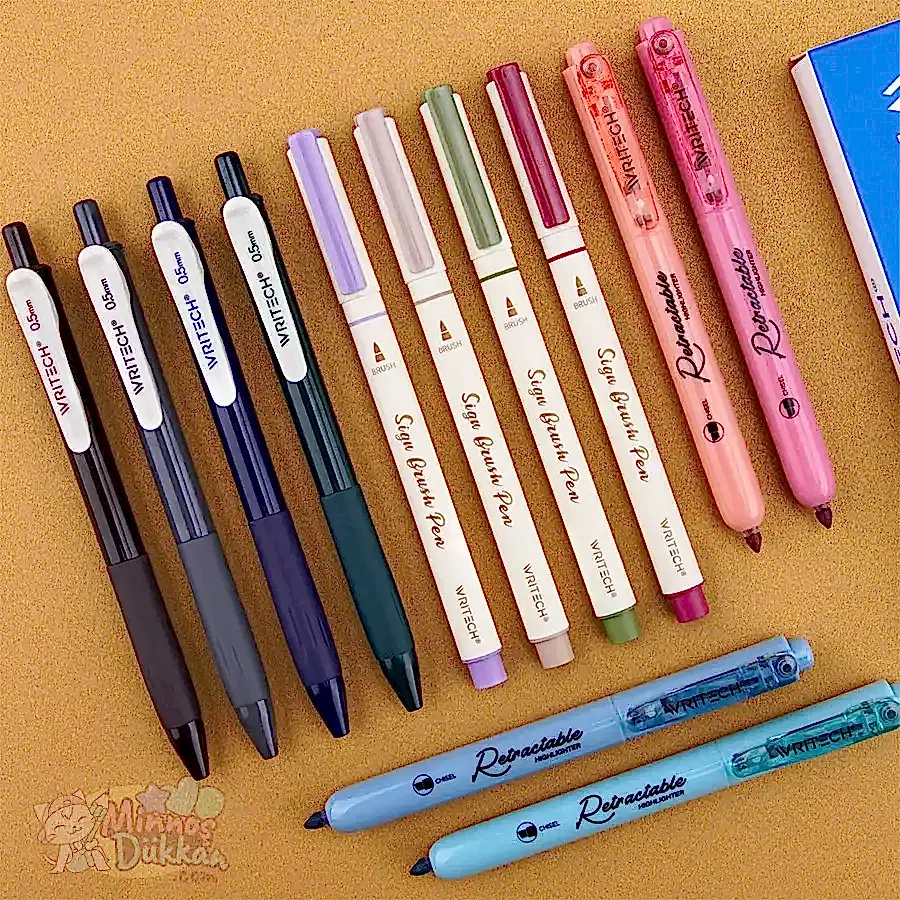 Writech Journaling Set 12 Renk Kalem Set - Vintage Colors