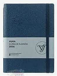 Vj Kuka Günlük Ajanda 2026 - A5 - 416 Sayfa - Lacivert
