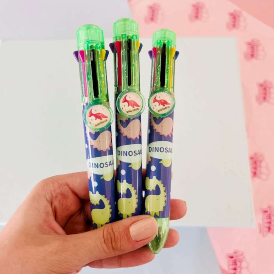 Dinazor 8 Renk Tükenmez Kalem