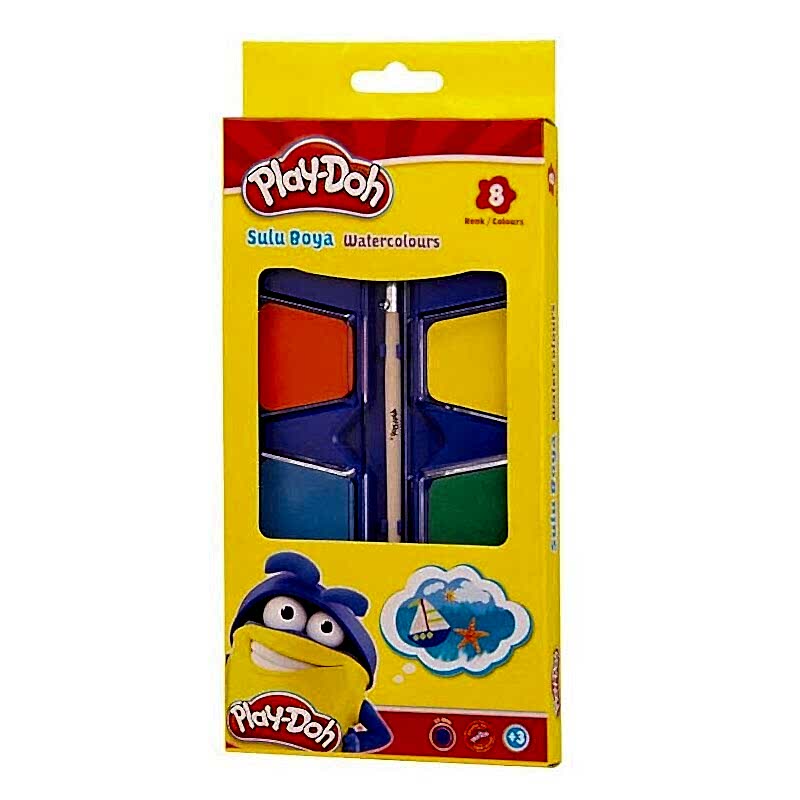 Play-Doh 8 Renk Jumbo Sulu Boya