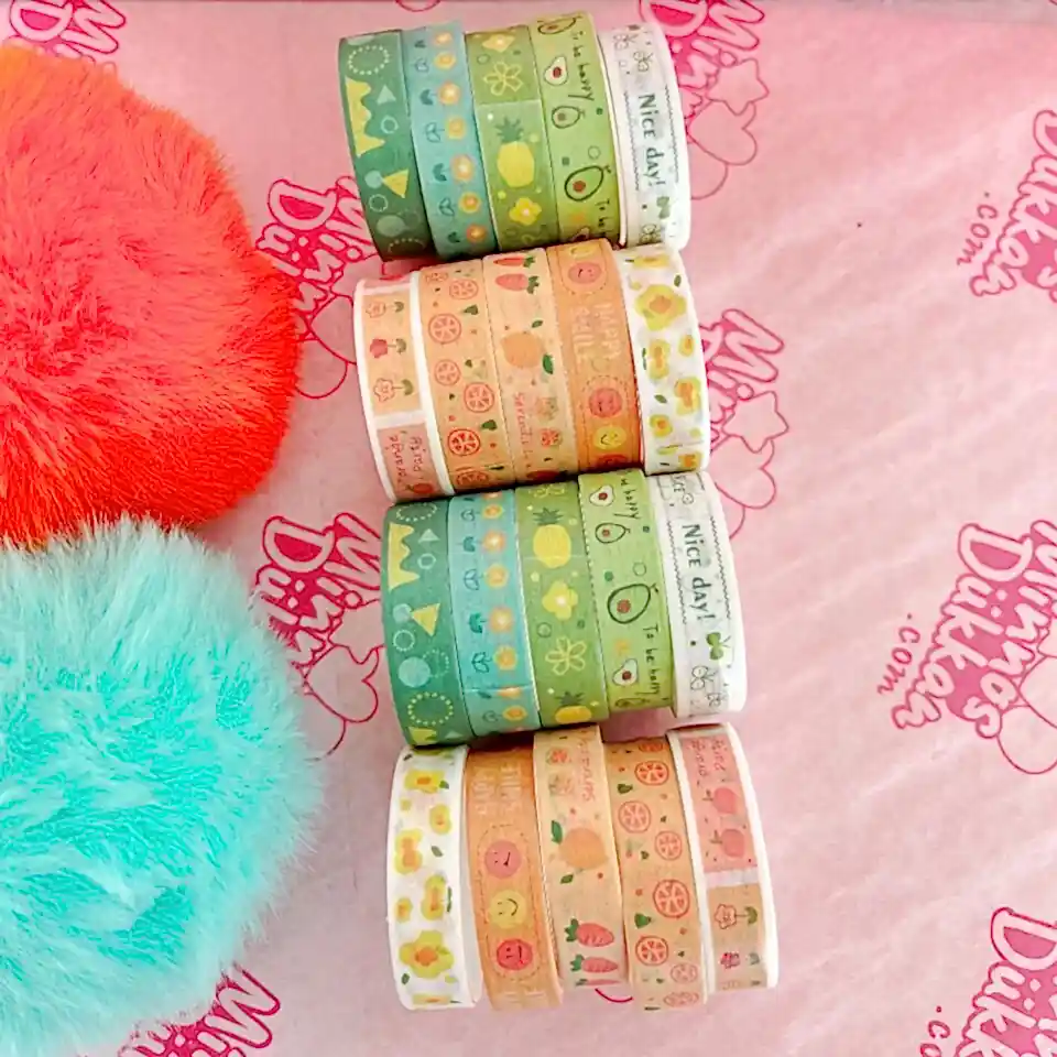 Gıpta Deesing Renkli Desenli Bant Seti