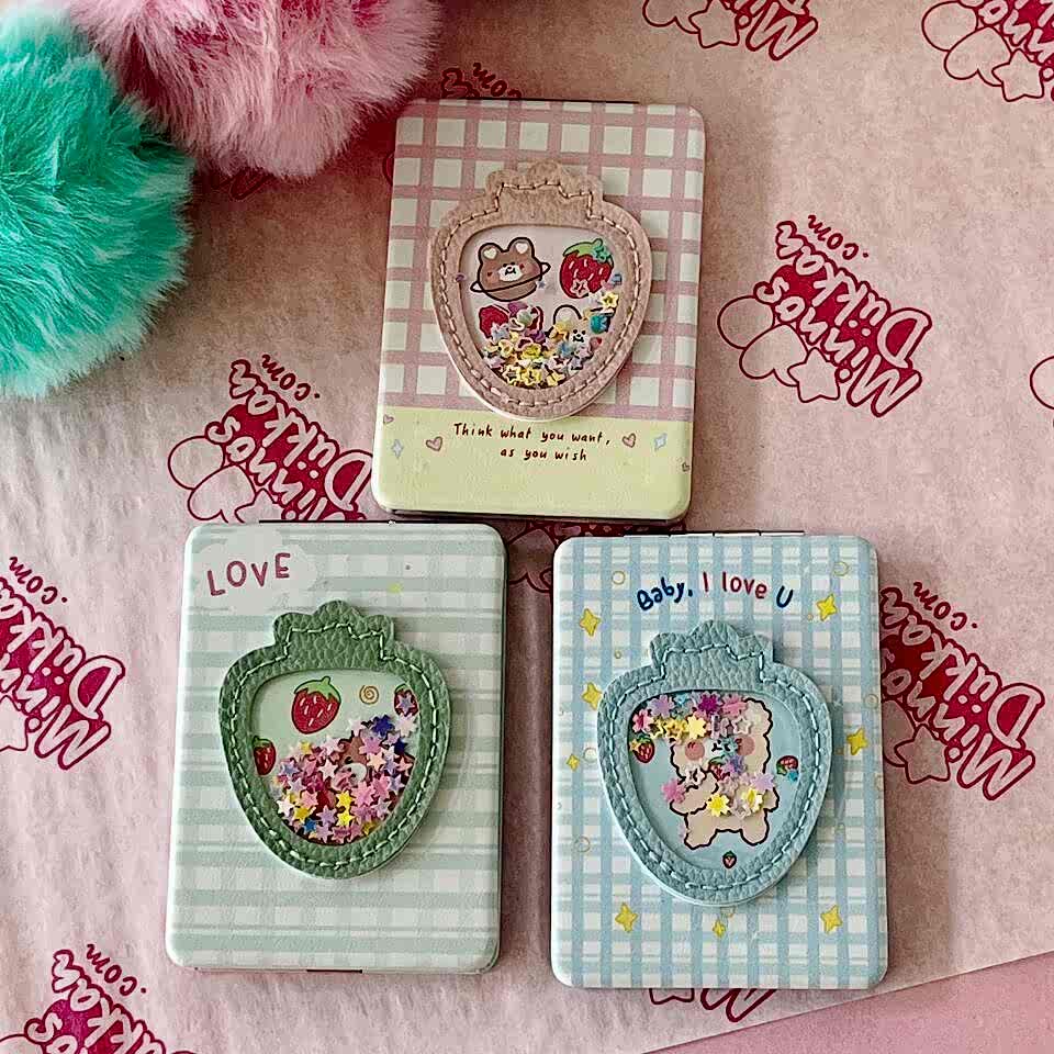 Gıpta Happy Simli Kapak Ayna