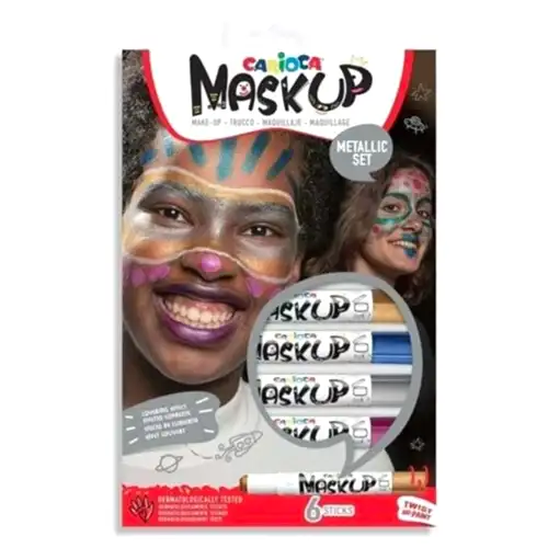 Carioca MaskUp Metalik Yüz Boyası - 6 Renk