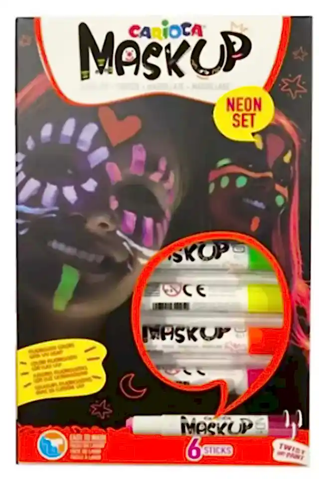 Carioca MaskUp Neon Yüz Boyası - 6 Renk