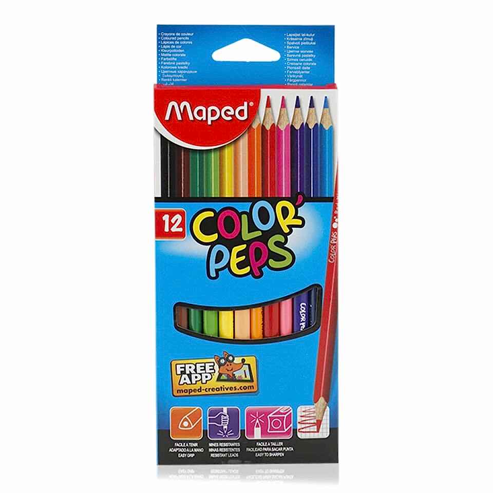 Color Peps 12li Kuru Boya - Maped
