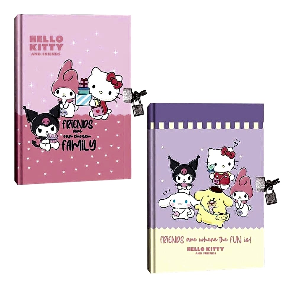 Hello Kitty and Friends Kilitli Hatıra Defteri