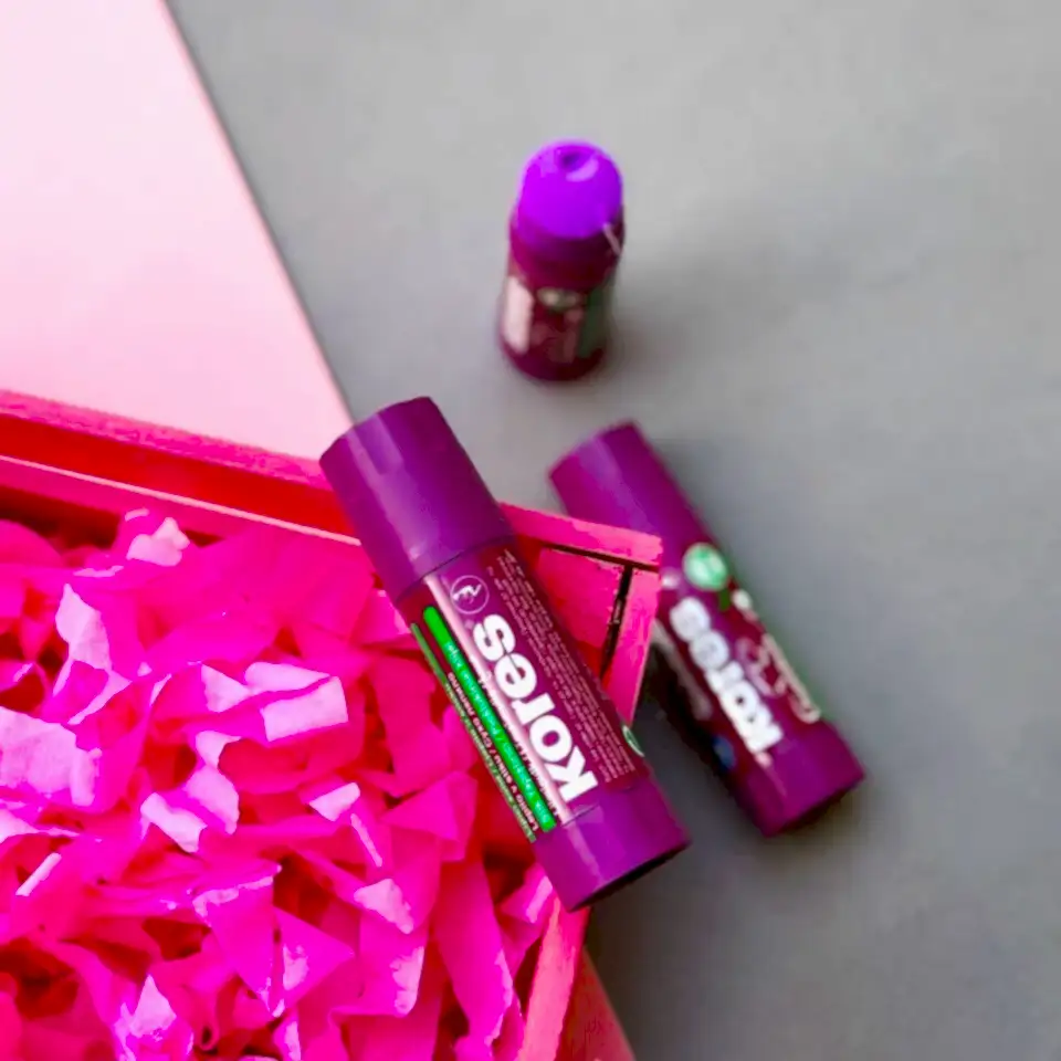 Kores Glue Stick Yapıştırıcı 15 Gr Renk Değiştiren
