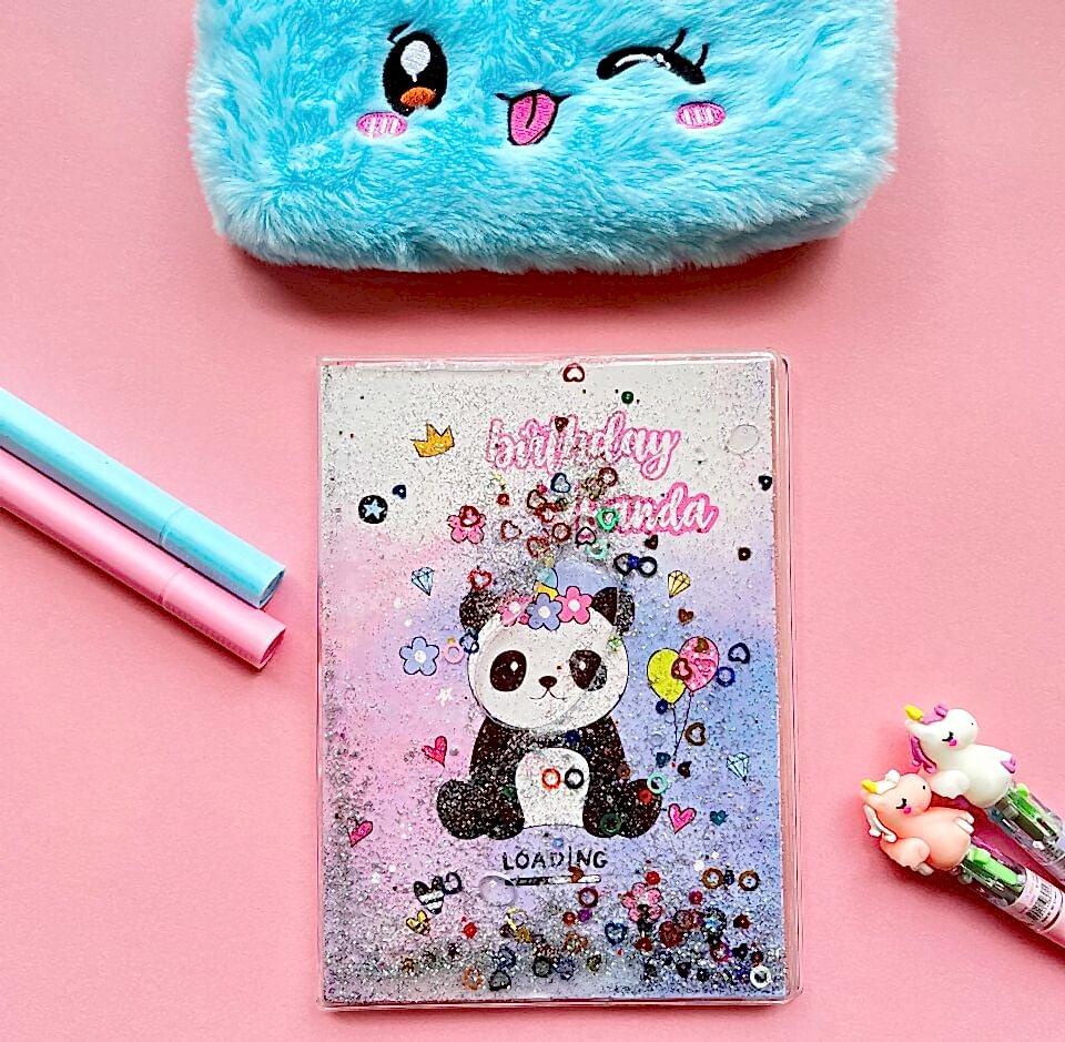 Hello Panda Sulu Simli Defter