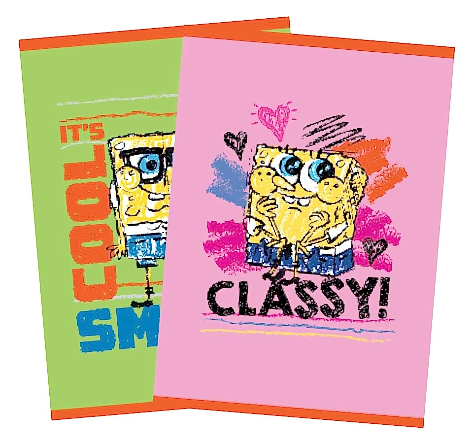 Mynote Sünger Bob 60 Yaprak Kareli Defter - A4