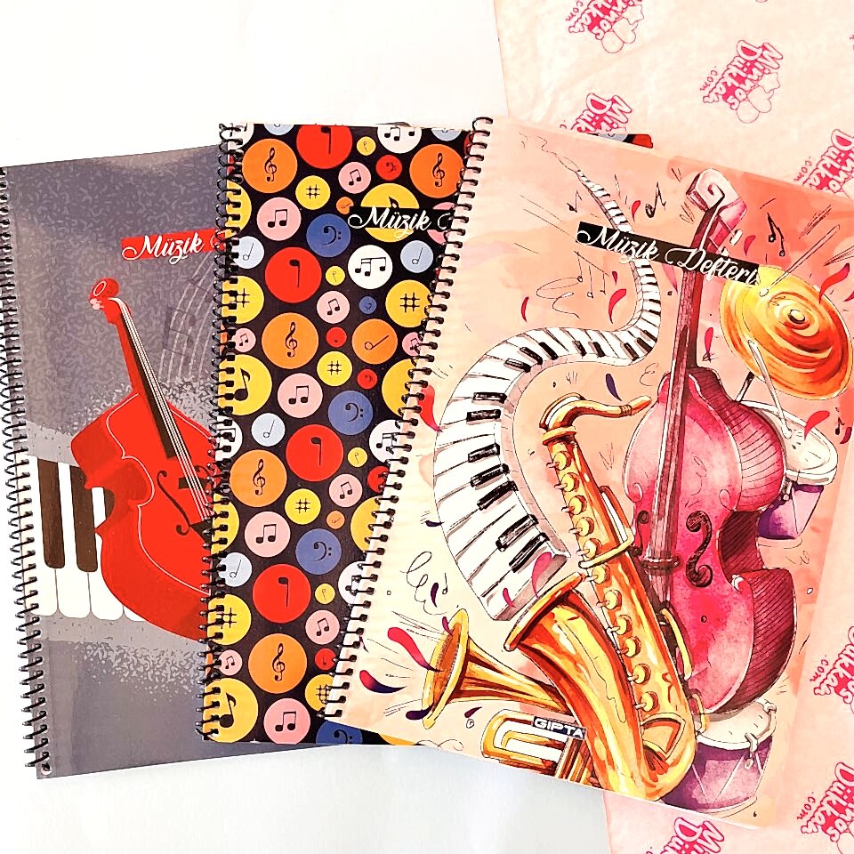 Gıpta Spirallii 40 Yaprak Müzik Defteri