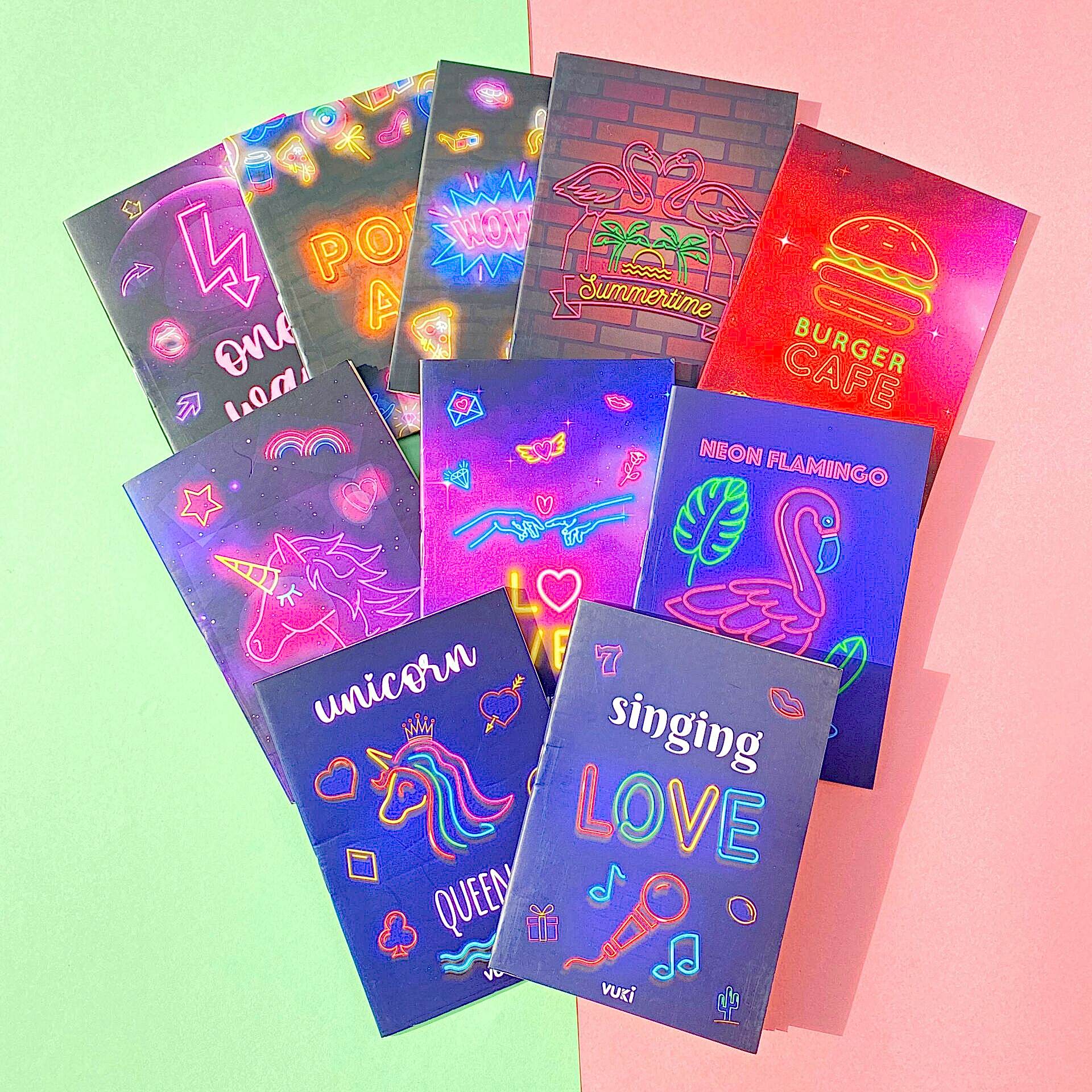 Neon Vuki Mini Not Defteri