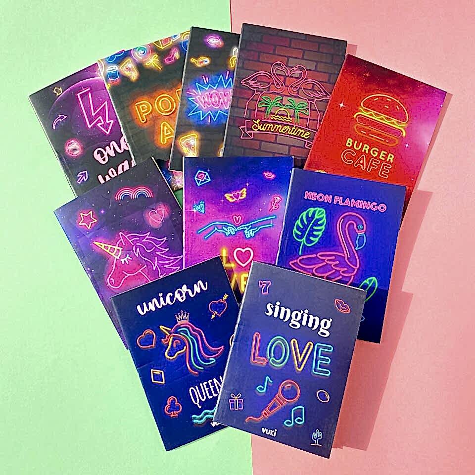 Neon Vuki Mini Not Defteri