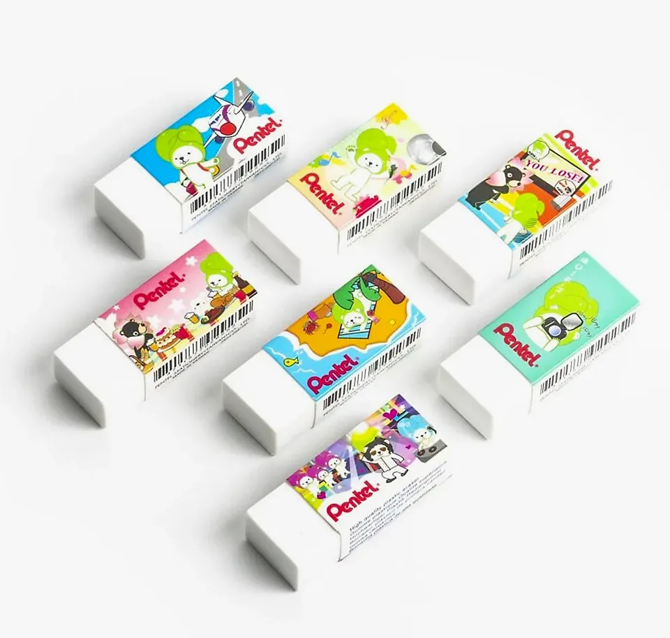 Pentel Hi-Polymer Silgi Karikatür Desenli