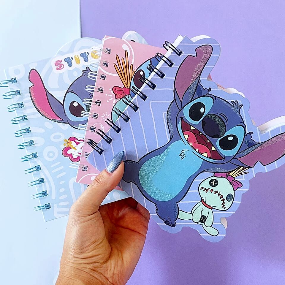 Stitch Ponponlu Şekilli Not Defteri