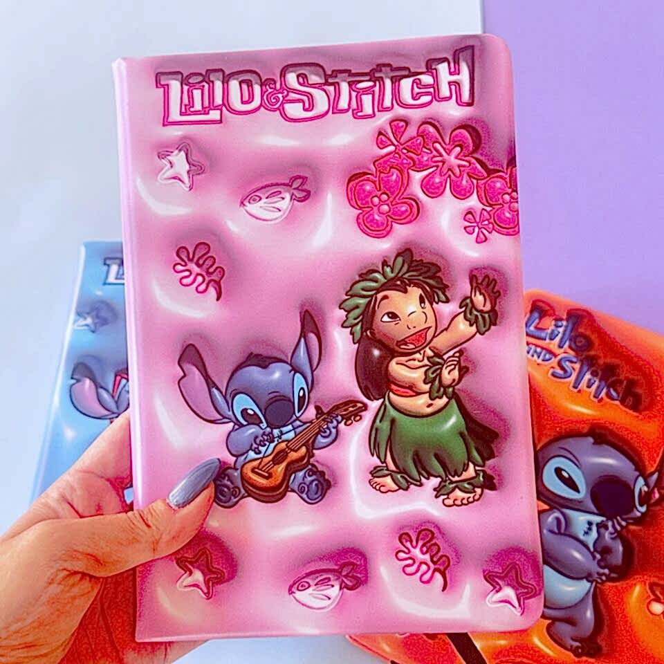 Stitch Kalın Kapak Çizgili Defter